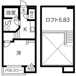 高畑駅 徒歩5分 2階の物件間取画像